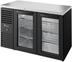 Thumbnail image #5 for True 52-Inch Two-Section Back Bar Cooler with Glass Doors and Stainless Steel Top