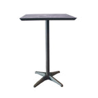 Thumbnail image #1 for Grosfillex Sunset U3402288 Outdoor Bar-Height Table, Square, 28" x 28" x 42"H, High-Pressure Laminate Top, Aluminum Base