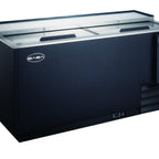 Thumbnail image #1 for SABA SBC-50B Two-Section Bottle Cooler, 49-1/2 in W, Sliding Lids, Digital Temperature Control, Black Exterior