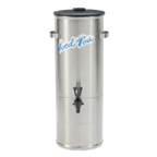Thumbnail image #1 for Curtis TC-5H 5 Gallon Round Stainless Steel Iced Tea Dispenser with 8-1/8" Faucet Clearance