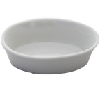 Thumbnail image #1 for Dinex DX6CASS02A China Casserole Dish, 6 oz, Wide Rim, Bright White, Without Cover or Handles