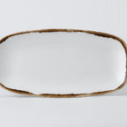 Thumbnail image #1 for Cardinal Harvest Natural By Dudson HN355 Oblong Vitrified Ceramic Tray, 13-7/8" x 7-3/8" Case of 6