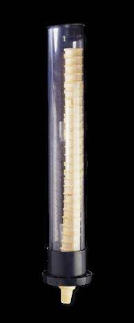 Product image #3 for San Jamar Wall-Mount Ice Cream Cone Dispenser with 3 Gaskets, Transparent High-Impact Plastic