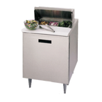Thumbnail image #1 for Randell Food Preparation 9401-290 Refrigerated Salad Prep Table, 1 Door, 6-Pan Top, 27"W, Rear-Mounted Self-Contained Refrigeration