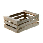 Thumbnail image #1 for Tableware Solutions USA Leone S0205.P Rectangular Wood Fruit Box, White, 10 x 7 x 4 in