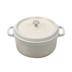 Thumbnail image #1 for G.E.T. Heiss CA-011-AWH/BK/CC 2.5 qt Round Induction-Ready Dutch Oven with Lid