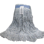 Thumbnail image #1 for ABCO LM-203LCS Large Narrow-Band Loop-End Mop Head, Blue/White Candy Stripe 1 Dozen