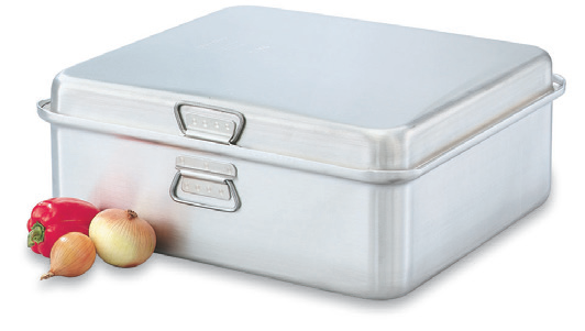 Product image #4 for Vollrath Wear-Ever 42 Quart Heavy-Duty Aluminum Roast Pan with Cover
