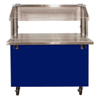 Thumbnail image #1 for SecoSelect Foundation Series CTC-46 Refrigerated Mobile Cold Food Serving Counter, 48"W x 30"D, 3-Pan Capacity