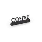 Thumbnail image #1 for American Metalcraft MSBC2 Mini Metal Laser-Cut Table Sign, Black, 0.625"W x 2.125"D x 0.75"H Case of 144