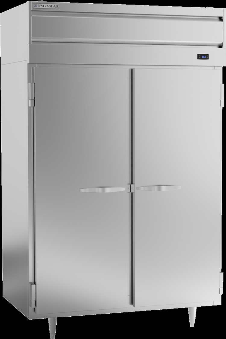 Product image #6 for Beverage Air P-Series Two-Section Reach-In Refrigerator, 44.57 Cu. Ft., Top-Mounted Self-Contained, Solid Doors