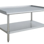 Thumbnail image #1 for Dukers Appliance Co., USA Ltd. DCES-3024 Stainless Steel Equipment Stand, 24"W x 30"D x 24"H, Upturned Top, Adjustable Undershelf