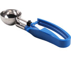 Thumbnail image #1 for AllPoints Foodservice Parts & Supplies 1371174 #16 Squeeze-Handle Disher with Stainless Steel Bowl and Blue Handle