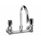 Thumbnail image #1 for Component Hardware Encore KL54-8200-SE Wall-Mount Metering Faucet, 8" Centers, 3-1/2" Stainless Swivel Gooseneck Spout, Low Lead