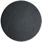 Thumbnail image #1 for Vertex China Slate S-21 Round Slate Plate, 11-7/8" Diameter