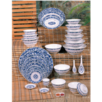 Thumbnail image #2 for Thunder Group Dragon 1003DL 3 oz Melamine Sauce Dish, Blue, 3-7/8" Diameter Case of 50 Dozen