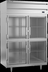 Thumbnail image #5 for Beverage-Air P Series 2-Section Reach-In Refrigerator with 4 Half-Glass Doors, Top-Mount Self-Contained Refrigeration, 44.57 Cu. Ft.