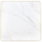Thumbnail image #2 for G & A Commercial Seating SS-Series SSB3030 Sintered Stone Square Table Top, 30 x 30 in, 1 in Thick, Gold Band