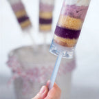 Thumbnail image #1 for JB Prince Martellato R981 Mini Push-Up Plastic Shot Glass with Lid, Transparent, 7 x 1-1/4 in