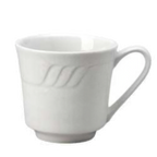 Thumbnail image #1 for Vertex China Sausalito SAU-CT-G 7 oz China Coffee Cup, Round with Handle, Sculpted Lines, Cilantro Case of 3 Dozen