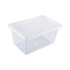 Thumbnail image #1 for CAC China FS1H-9C 5-Gallon Half-Size Clear Polycarbonate Food Storage Box, 18 x 12 x 9 in Case of 6