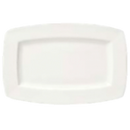Thumbnail image #1 for Libbey Slenda 905356987 Rectangular Fully Vitrified Porcelain Plate, 13-1/2 x 9 in, White