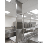 Thumbnail image #1 for IMC/Teddy UC-36 Utility Chase, 4"D x 16"W x 36"H, 18-Gauge Stainless Steel, Removable Access Panels & Collar