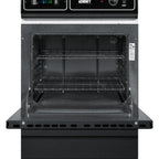 Thumbnail image #2 for Summit Commercial TEM715DK Residential Electric Wall Oven, 24 in, 2.92 cu ft, Black Glass Door