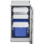 Thumbnail image #1 for Crown Verity MODULAR ICM-GH-2D Dish Cabinet Module with Garbage Holder, Bins, and Two Single Drawers