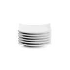 Thumbnail image #1 for Ten Strawberry Street Catering 6SQCP-6ACE-TSS 6-Inch Square Coupe-Rim China Appetizer Plate