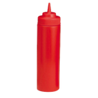 Thumbnail image #1 for TableCraft Products WideMouth 11253K Ketchup Squeeze Bottle, 12 oz, Red, Wide Mouth, Standard Tip Case of 36