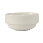 Thumbnail image #1 for Tuxton China AMU-046 Ceramic Bouillon Bowl, 8-1/2 oz., 4-1/8" Diameter x 2" H, Round, Stackable Case of 2 Dozen