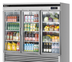 Thumbnail image #5 for Turbo Air Super Deluxe 3-Section Self-Contained Glass Door Reach-In Refrigerator, Bottom Mount, 67.02 Cu. Ft.
