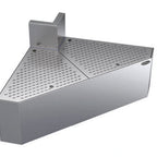 Thumbnail image #5 for Krowne Royal Series KR24-DFC90 Stainless Steel 90° Underbar Corner Filler with Perforated Drainboard Top, 24-Inch Deep, One Leg