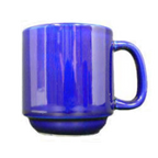 Thumbnail image #1 for Vertex China Vista SM-CB 10 oz China Coffee Mug, Stackable, Cobalt Blue Case of 3 Dozen