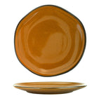 Thumbnail image #1 for International Tableware Luna LU-21-TA 12-Inch Round Stoneware Plate, Terracotta Hand-Painted Reactive Glaze 1 Dozen