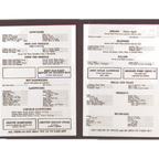 Thumbnail image #1 for Alegacy Foodservice Products 101B Double-Fold Vinyl Menu Cover, 9-1/2" x 7", Black Case of 24