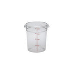 Thumbnail image #1 for Concasse MCRR4000 Round Polycarbonate Storage Container with Lid, 4-Liter, Clear Case of 12