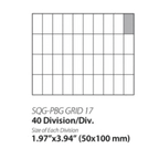 Thumbnail image #1 for Empire Bakery Equipment SQG-PBG GRID 17 Divisional Grid, 40 Divisions, 1.97 x 3.94 in, for Hydraulic Dough Dividers