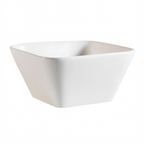 Thumbnail image #1 for CAC China Accessories PLT-B6 Square Porcelain Asian Soup Bowl, 22 oz, 6 inch, Bone White Case of 3 Dozen