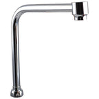 Thumbnail image #1 for AllPoints Foodservice Parts & Supplies 1171551 Double Pantry Faucet Spout, 8", Chrome-Plated Brass, Lead-Free
