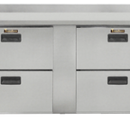 Thumbnail image #1 for Traulsen Dealer's Choice CLUC-60R-DW-WT Two-Section Worktop Refrigerator, 4 Drawers, Stainless Steel, 60"