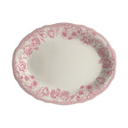 Thumbnail image #1 for Steelite International HL Ivory HL52663873 Oval China Platter, 11.75" x 8", Carolyn Hannah Rose, Scalloped Edge 1 Dozen