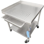 Thumbnail image #1 for IMC/Teddy ESTP Stainless Steel Equipment Stand with Perforated Top, Scrap Tray & Undershelf, 30"W x 30"D x 34"H