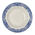 Thumbnail image #1 for Steelite International HL Ivory HL25363924 Rolled Edge Rim Soup Bowl, 12.75 oz, 9", Willow Rim Blue Case of 2 Dozen