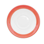 Thumbnail image #1 for CAC China Rainbow R-2-R 6-Inch Round Red Ceramic Saucer Case of 3 Dozen