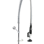 Thumbnail image #1 for Component Hardware Encore KC53-1000-BR Commercial Pre-Rinse Faucet Assembly, Wall Mount, 8" Adjustable Centers, 35" Flexible Gooseneck with Spray Head