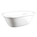Thumbnail image #1 for Vertex China Signature ARG-113 Rectangular China Sauce Dish, 3 oz, Rolled Edge Case of 3 Dozen