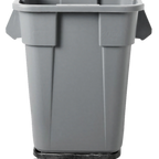 Thumbnail image #1 for Steril-Sil Company MTC-CAN-40D 40-Gallon Stainless Steel Trash Can with Dolly