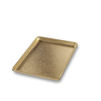 Thumbnail image #1 for Chicago Metallic Bakeware 40945 Quarter-Size Textured Display Pan, 16-Gauge Gold Anodized Aluminum, 9-7/16" x 12-15/16" x 13/16" Case of 12